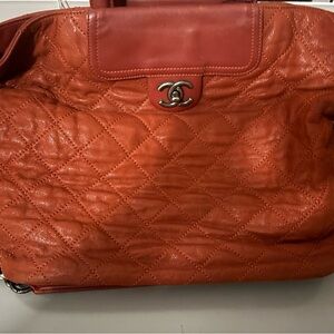 Chanel Burgundy Quilted Shoulder Bag